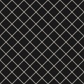 Square grid vector seamless pattern. Subtle dark checkered repeat background, simple design