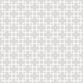 Square grid vector seamless pattern. Subtle gray minimal geometric texture, lines, tiles Royalty Free Stock Photo