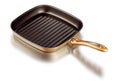 Square grill pan with clipping path Royalty Free Stock Photo