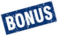 square grunge bonus stamp Royalty Free Stock Photo