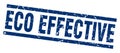 Square grunge eco effective stamp Royalty Free Stock Photo