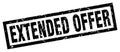 Square grunge extended offer stamp Royalty Free Stock Photo