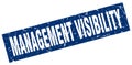 Square grunge management visibility stamp