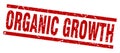 Square grunge organic growth stamp Royalty Free Stock Photo