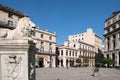 Plaza San Francis de Asis, Saint Francis of Assisi Square, with Lion Fountain, Havana, Cuba