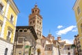 Square in the historic center of the city of Teruel in Aragon, Spain. Royalty Free Stock Photo