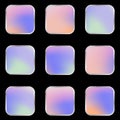Square holographic gradients set