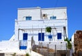 The traditional village of Megalochori in Santorini, Greece Royalty Free Stock Photo