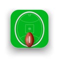 Square icon of Australian rules football sport