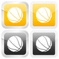 Square icon basketball