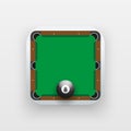 Square icon of billiard sport