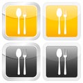 Square icon cutlery