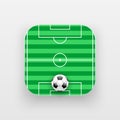 Square icon of football sport