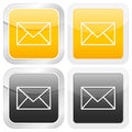 Square icon mail