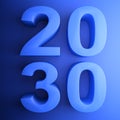 230 blue square icon - 3D rendering illustration Royalty Free Stock Photo