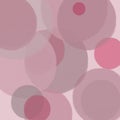 Illustration, abstraction pink-gray circle on a pink background