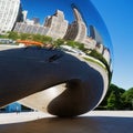 Square image of Cloud Gate in Chicago