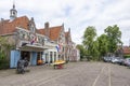 Square with its traditional cheeses in the village of edam. netherlands