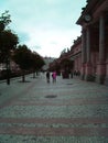 Square in the Karlovy Vary Royalty Free Stock Photo