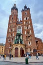 St. Mary`s Basilica, Square in Krakow