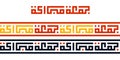 Kufic calligraphy Jumma Mubarak as borders