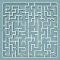 Square labyrinth maze