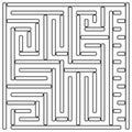 Square labyrinth 15x15 Royalty Free Stock Photo