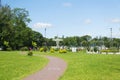 Square on Lake Superior in Kaliningrad Royalty Free Stock Photo