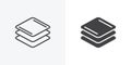 Square layers icon