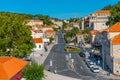 Square leading to the Pile gate at Croatian town Dubrovnik