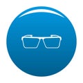 Square lens icon blue vector Royalty Free Stock Photo