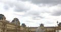 Square of Louvre building in Paris, France.