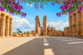 Square in Luxor temple Royalty Free Stock Photo