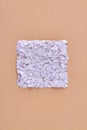 Square made of eggshell pieces. Royalty Free Stock Photo