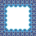 Square, blue pattern on a white background Royalty Free Stock Photo