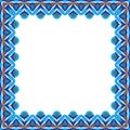 Square, blue pattern on a white background Royalty Free Stock Photo