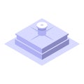 Square manhole icon, isometric style Royalty Free Stock Photo