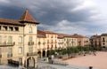 Square of Manlleu, Barcelona province, Catalonia, Spain