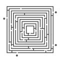 Square maze game