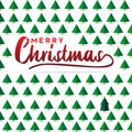 Square merry christmast trees pattern modern style for social media