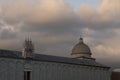 The square of miracles in Pisa, cemetery chapel close up