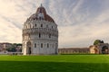 Square of `Miracles` with the famous leaning tower in the city of Pisa