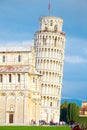 Square of Miracles and the Leaning Tower of Pisa Royalty Free Stock Photo