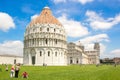 Pisa, Italy - May 24, 2018: Square of Miracles Piazza dei Miracoli, also known as Cathedral Square Piazza del Duomo.