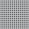 Square monochrome seamless geometrical pattern