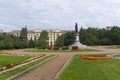 Square with a monument to the founder of Moscow University M.V. Lomonosov