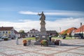 square and monument to stefan czarniecki tykocin podlasie poland Royalty Free Stock Photo