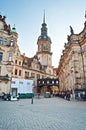 Square near Residenzschloss in Dresden