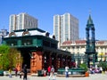 Square near Saint Sophia Church of Harbin Royalty Free Stock Photo