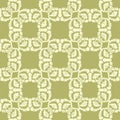 Square netting seamless vector pattern in green